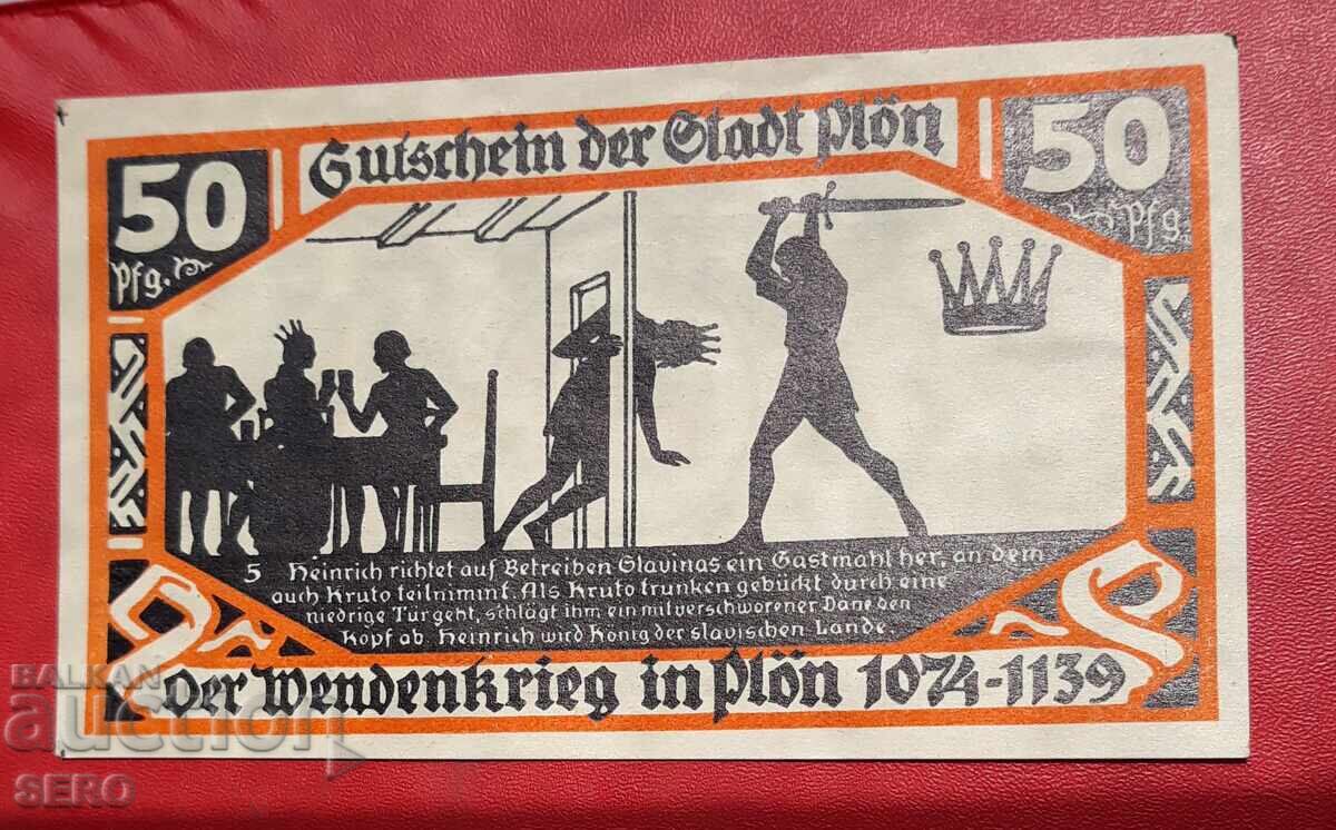 Bancnotă-Germania-Schleswig-Holstein-Plön-50 pfennig 1921