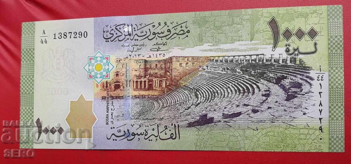 Bancnotă-Siria-1000 lire 2013