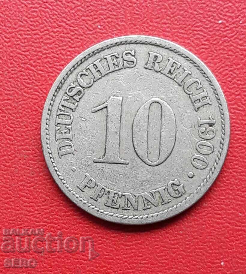 Германия-10 пфенига 1900 А-Берлин Германия-10 пфенига 1900 А-Берлин