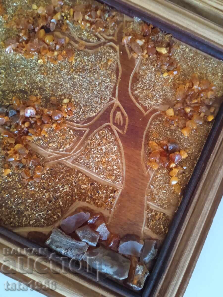 Licitație Tablou din chihlimbar baltic 17,5 cm * 23,5 cm