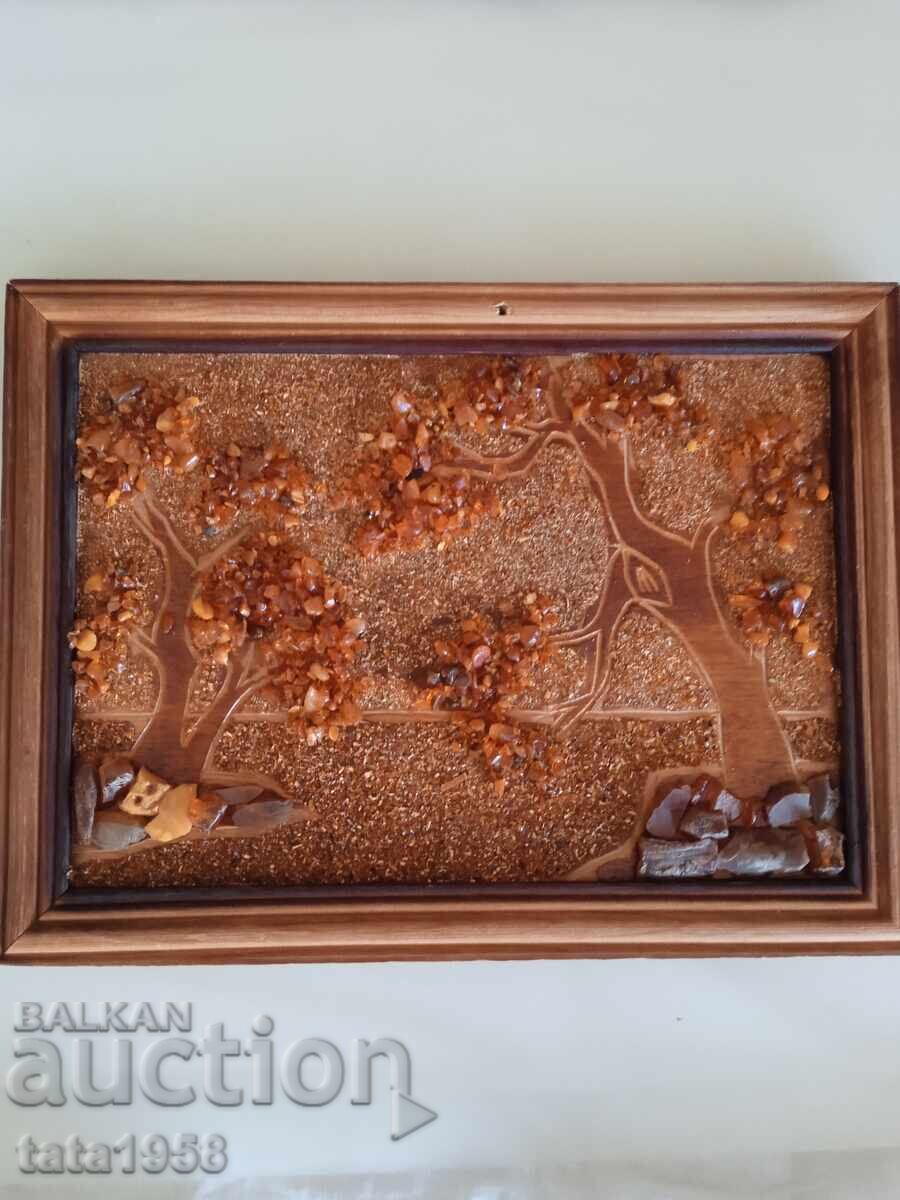 Tablou din chihlimbar baltic 17,5 cm * 23,5 cm