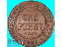 Australia 1 Penny 1927 30mm bronz
