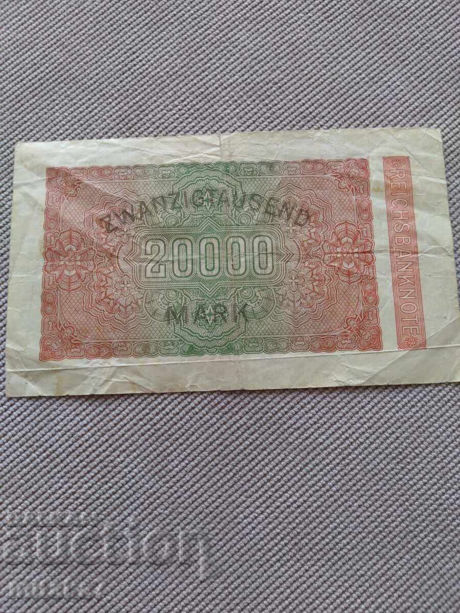 20000 mărci 1923, Germania cu preț € 0.80 | 1.56 BGN
