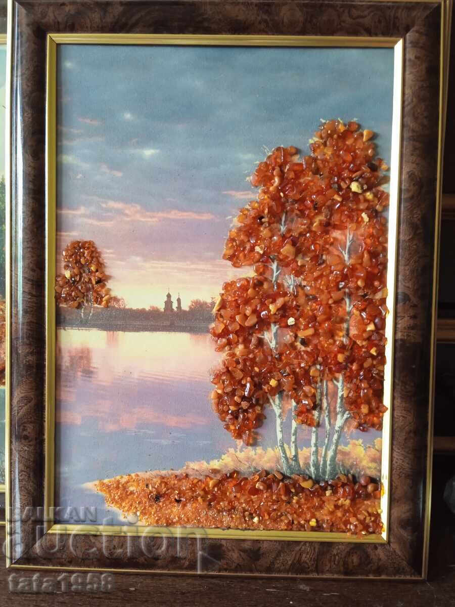 Baltic amber painting 35.5 cm * 26.0 cm Baltic amber painting 35.5 cm * 26.0 cm