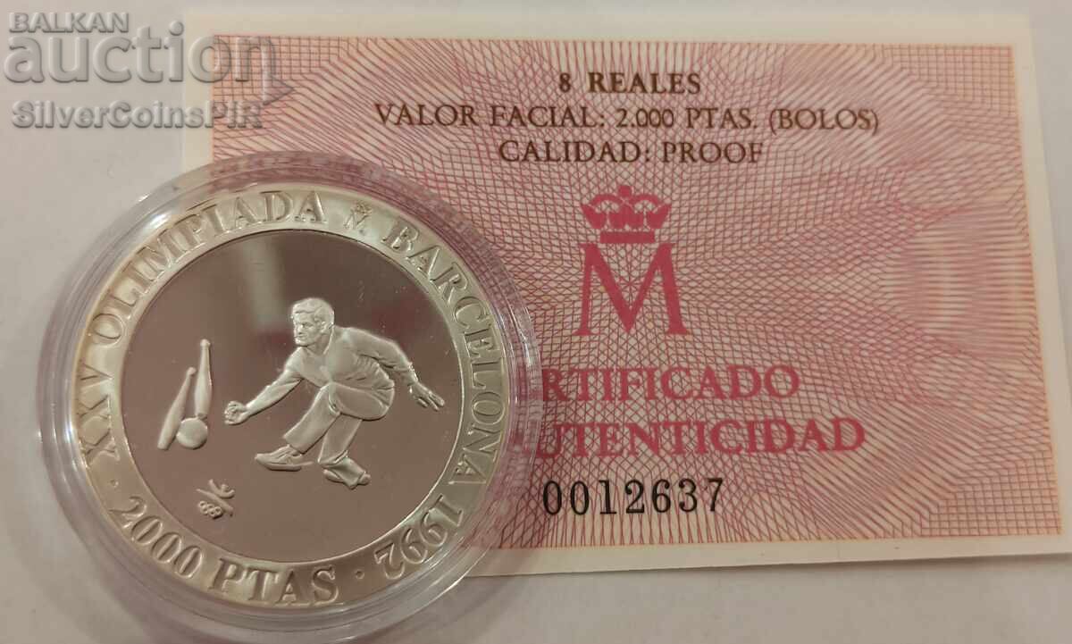 Ασημένιο 2000 Πεσέτες Ολυμπιάδα 1992 Ισπανία