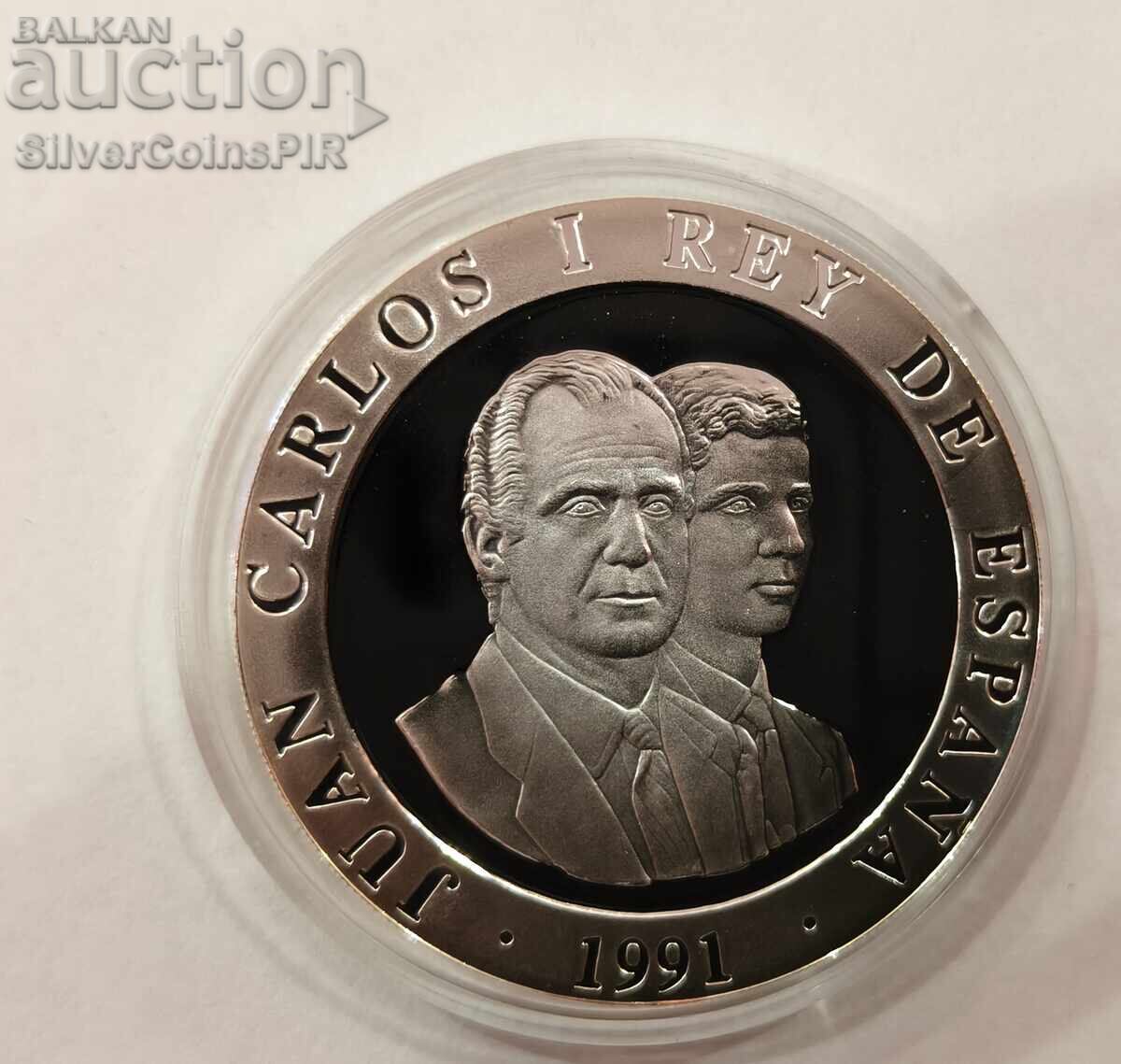 Delivery of Silver 2000 Pesetas 1992 Spain Olympics