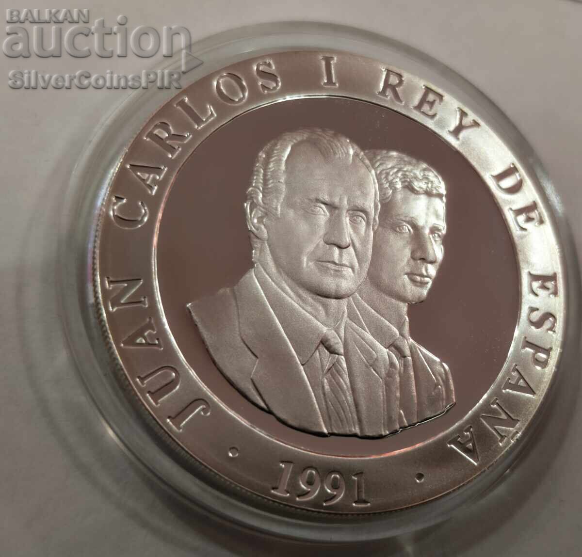 Silver 2000 Pesetas 1992 Spain Olympics - 5