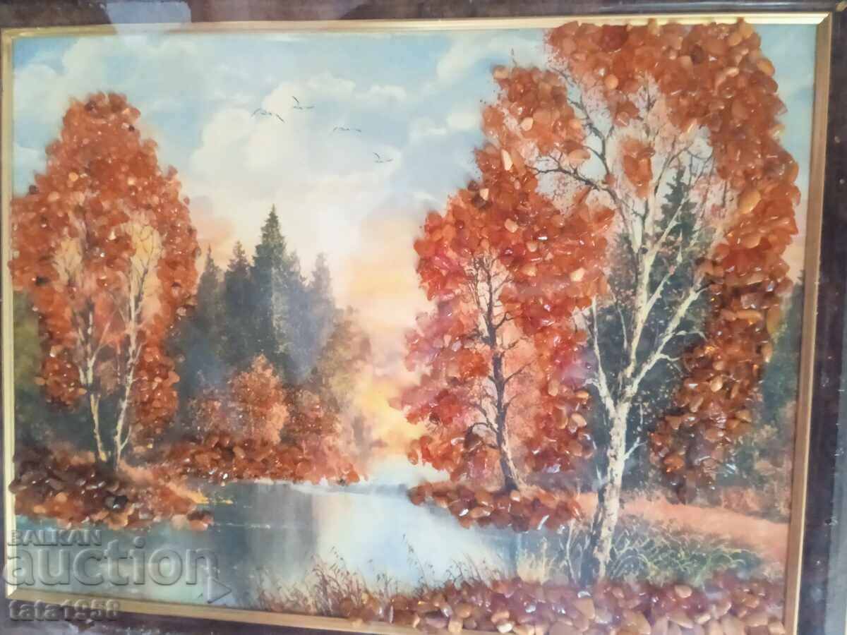 Tablou din chihlimbar baltic 35,5 cm * 45,5 cm