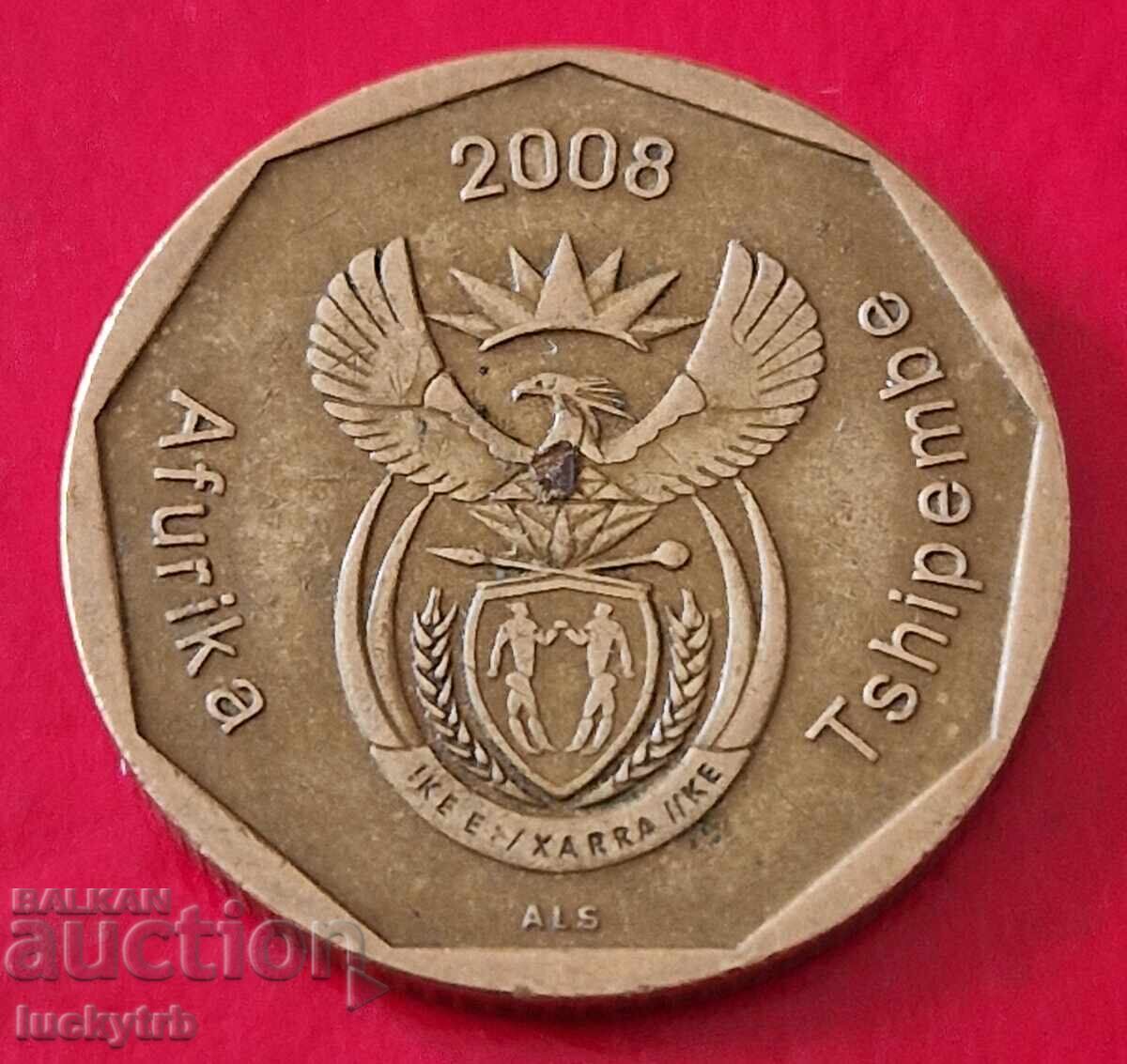 50 de cenți 2008 - Africa de Sud cu preț € 0.30 | 0.59 BGN