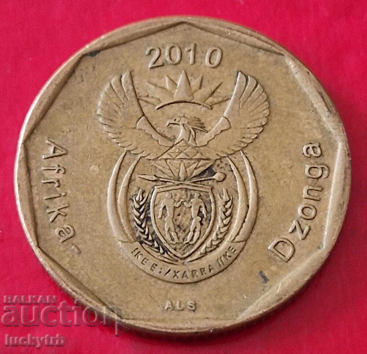 50 σεντς 2010 - Νότια Αφρική με τιμή € 1.00 | 1.96 BGN