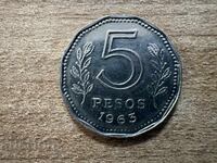 Аржентина - 5 песос (1963)