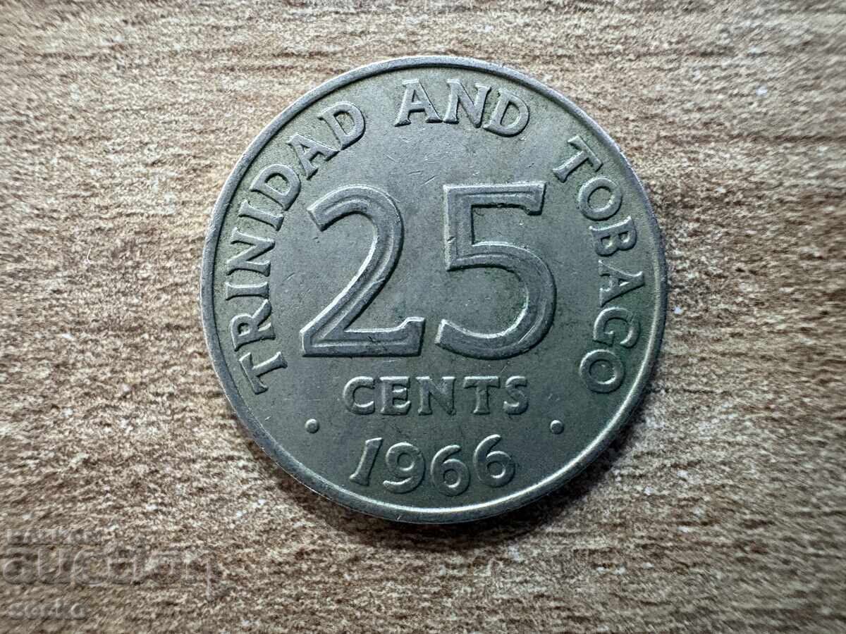 Trinidad și Tobago - 25 de cenți (1966)