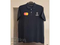 Dark blue men's t-shirt with football emblem, new, 100% cotton