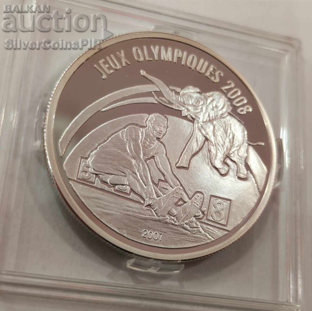 Delivery of Silver 1000 Francs 2008 Olympics Togo