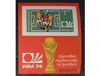 България 1974 Спорт/Футбол Мюнхен'74 Блок MNH