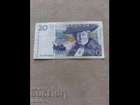 20 крони 1995 година, Швеция
