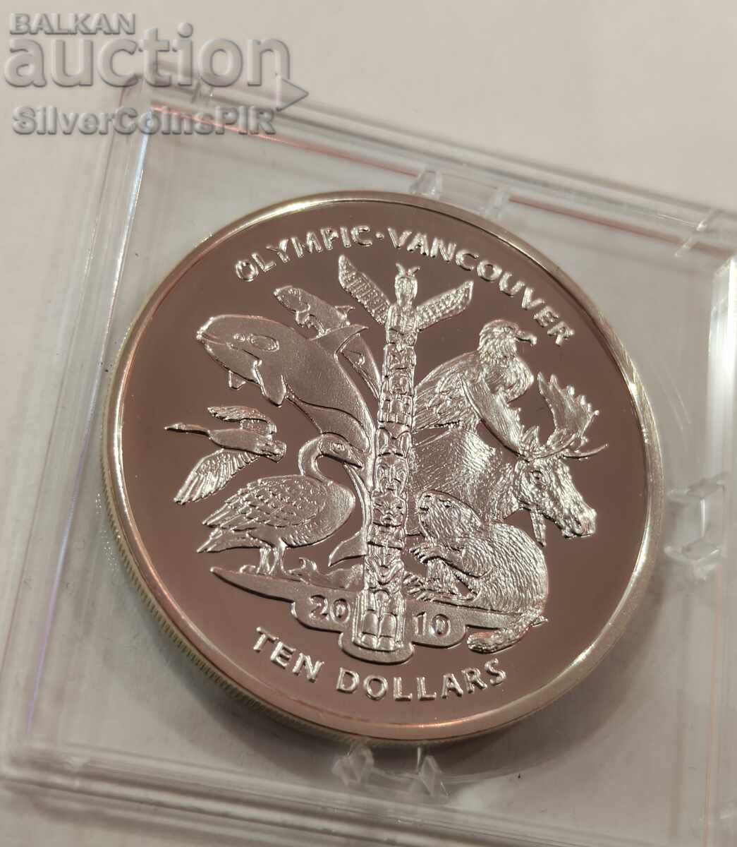 Παράδοση Ασημένιο νόμισμα 10 Δολαρίων Ολυμπιακοί Αγώνες 2010 Σιέρα Λεόνε