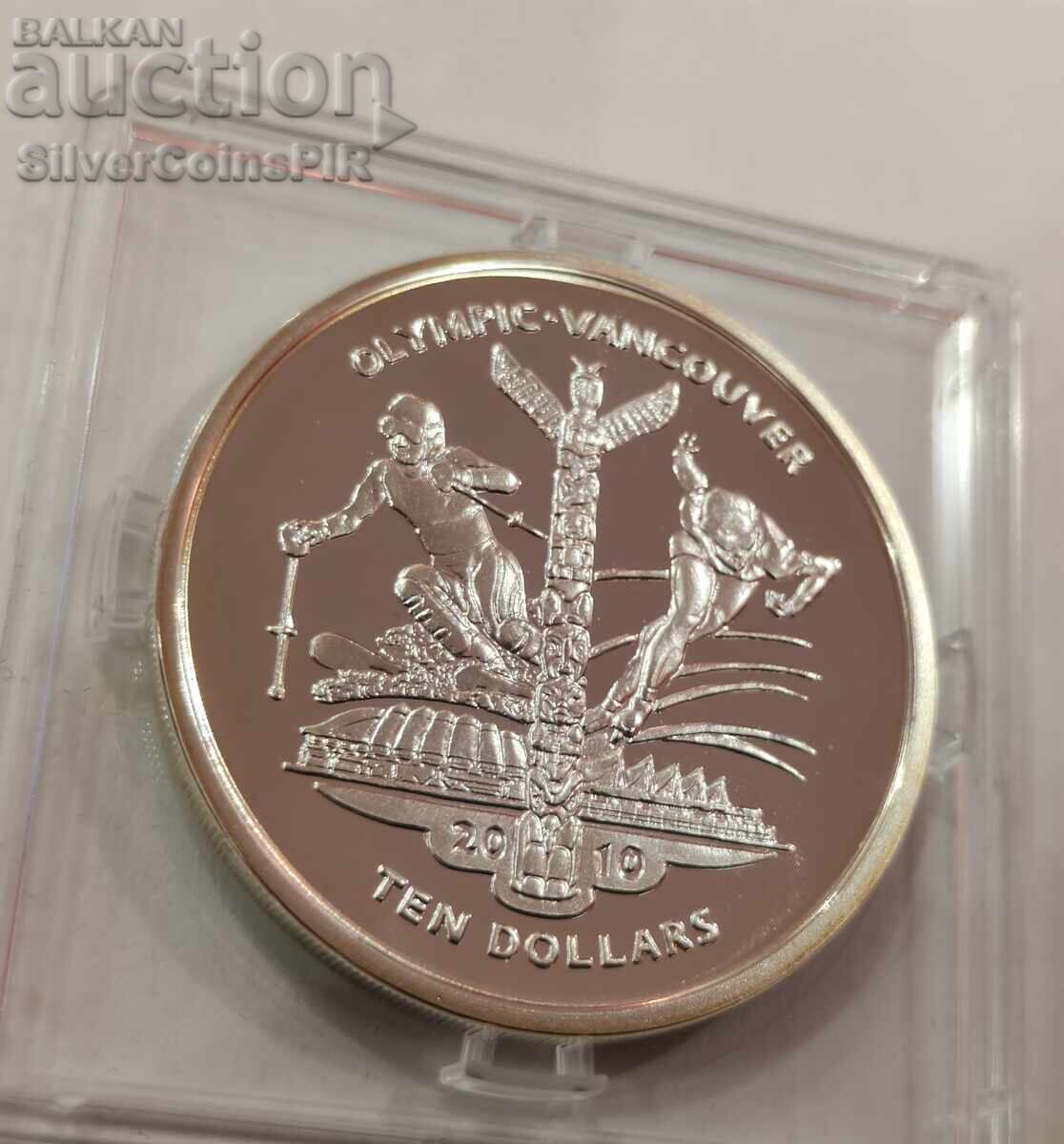 Παράδοση Ασημένιο νόμισμα 10 Δολαρίων Ολυμπιακοί Αγώνες 2010 Σιέρα Λεόνε