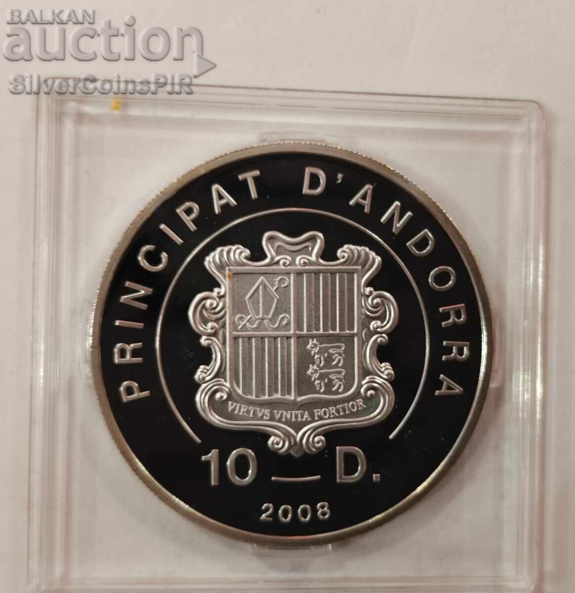 Сребро 10 Динера Олимпиада 2010 Андора - 5