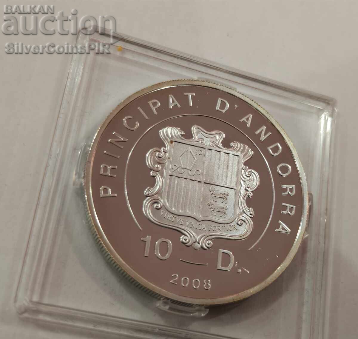 Сребро 10 Динера Олимпиада 2010 Андора - 6