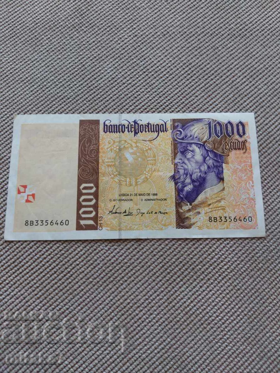 1000 escudo 1998, Portugalia