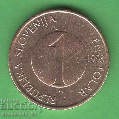 (¯`'•.¸ 1 tolar 1993 SLOVENIA ¸.•'´¯) cu preț € 0.50 | 0.98 BGN