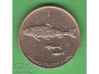 (¯`'•.¸ 1 tolar 1993 SLOVENIA ¸.•'´¯)