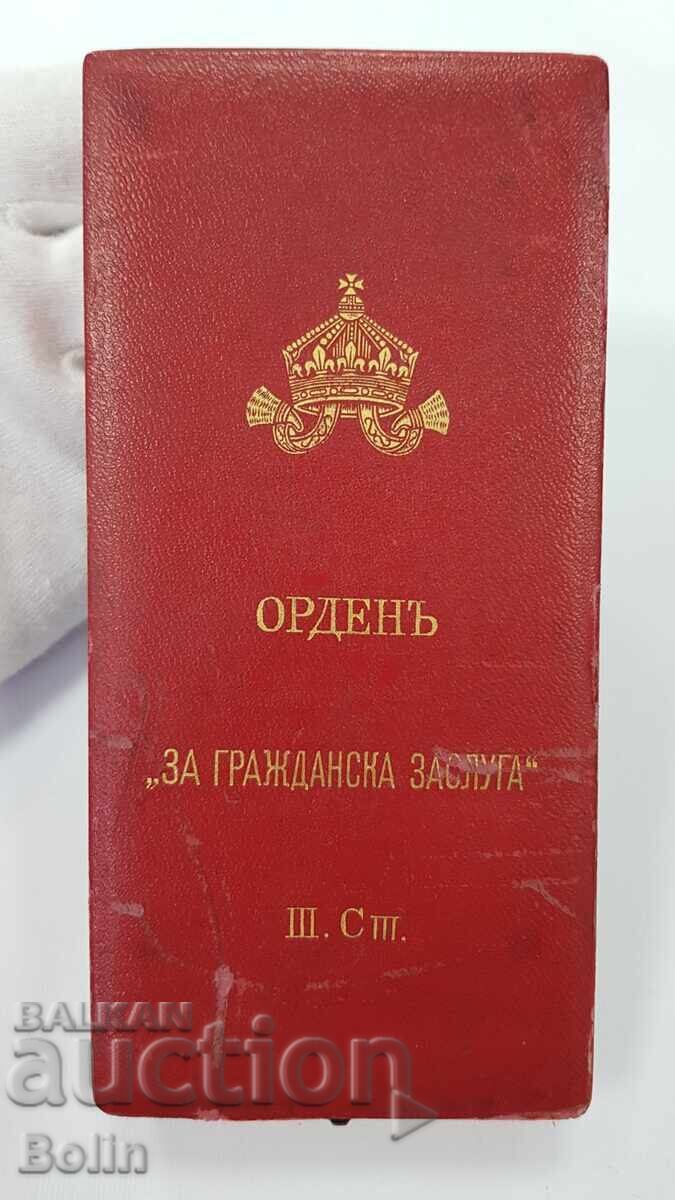 Rare Case for Order of Civil Merit 3rd Class Rare Case for Order of Civil Merit 3rd Class