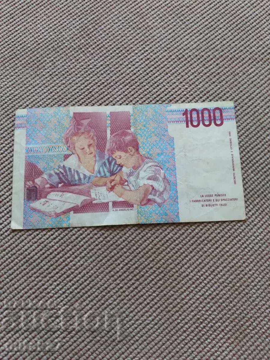 1000 lire 1990, Italia cu preț € 0.80 | 1.56 BGN