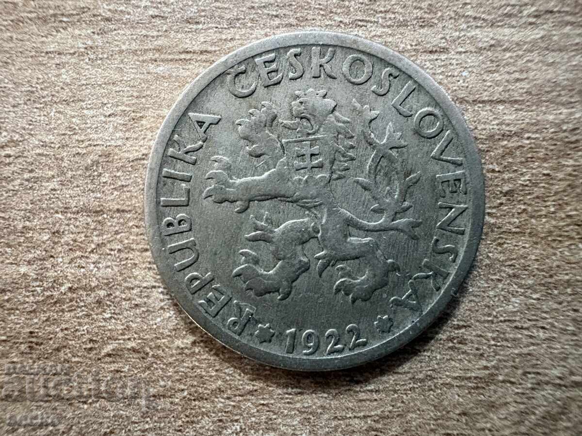 Cehoslovacia - 1 coroană (1922) cu preț € 0.35 | 0.68 BGN Cehoslovacia - 1 coroană (1922) cu preț € 0.35 | 0.68 BGN