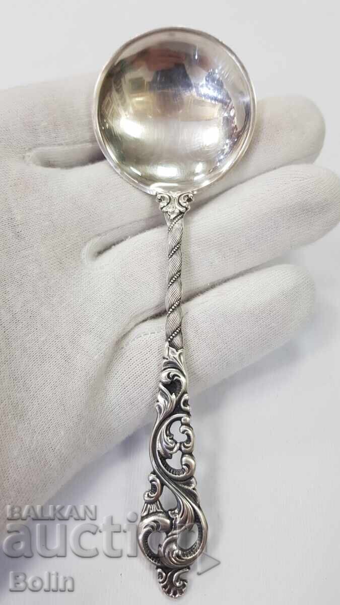 Beautiful silver sauce spoon, Europe - 830 purity with price € 75.00 | 146.69 BGN