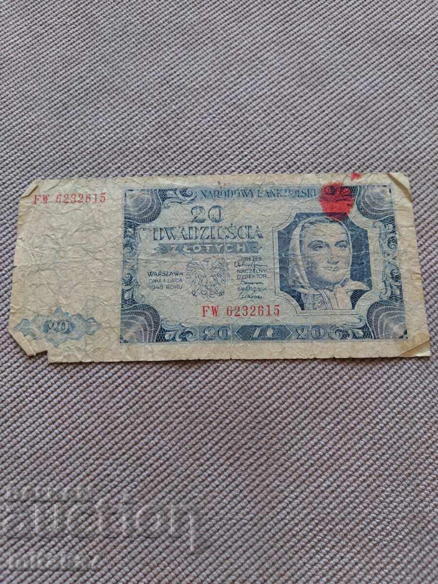 20 ζλότι 1948, Πολωνία