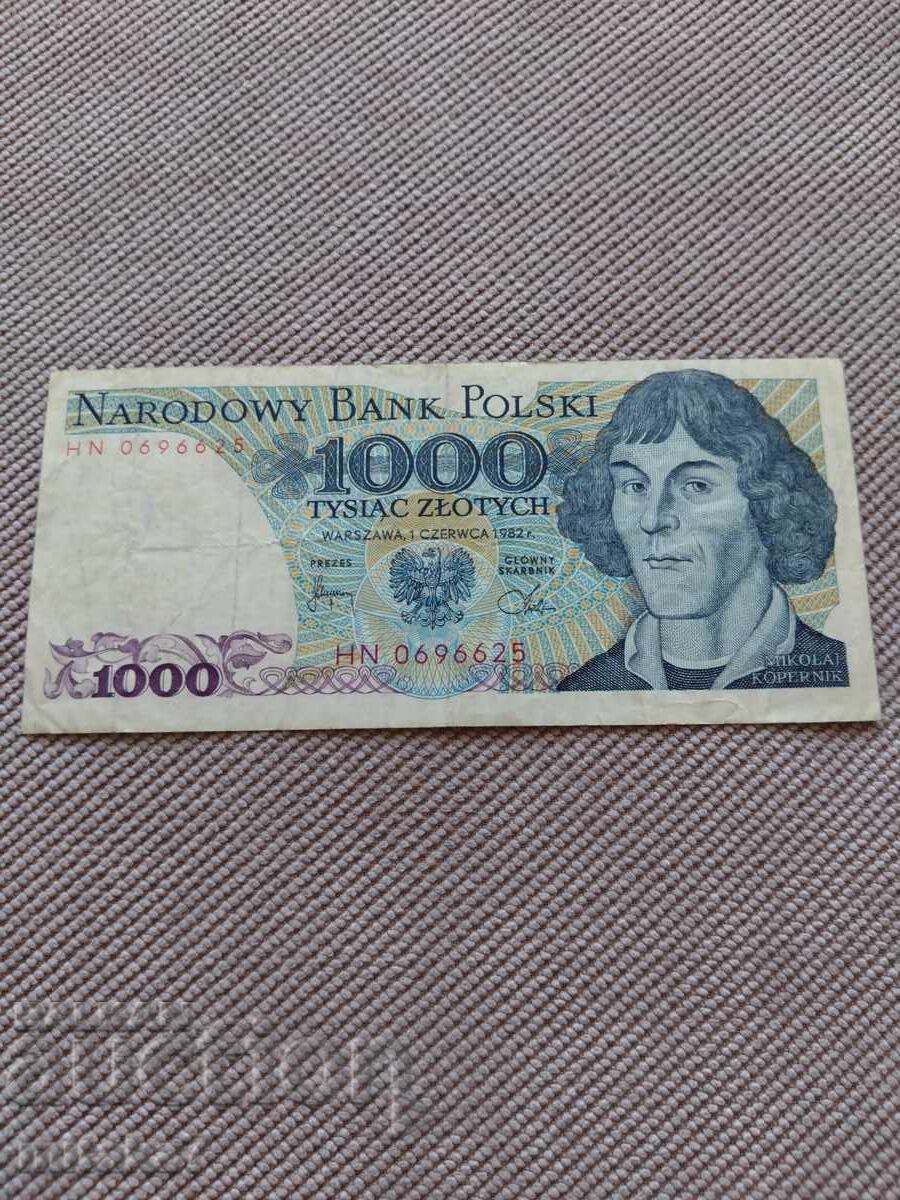 1000 злоти 1982 година, Полша