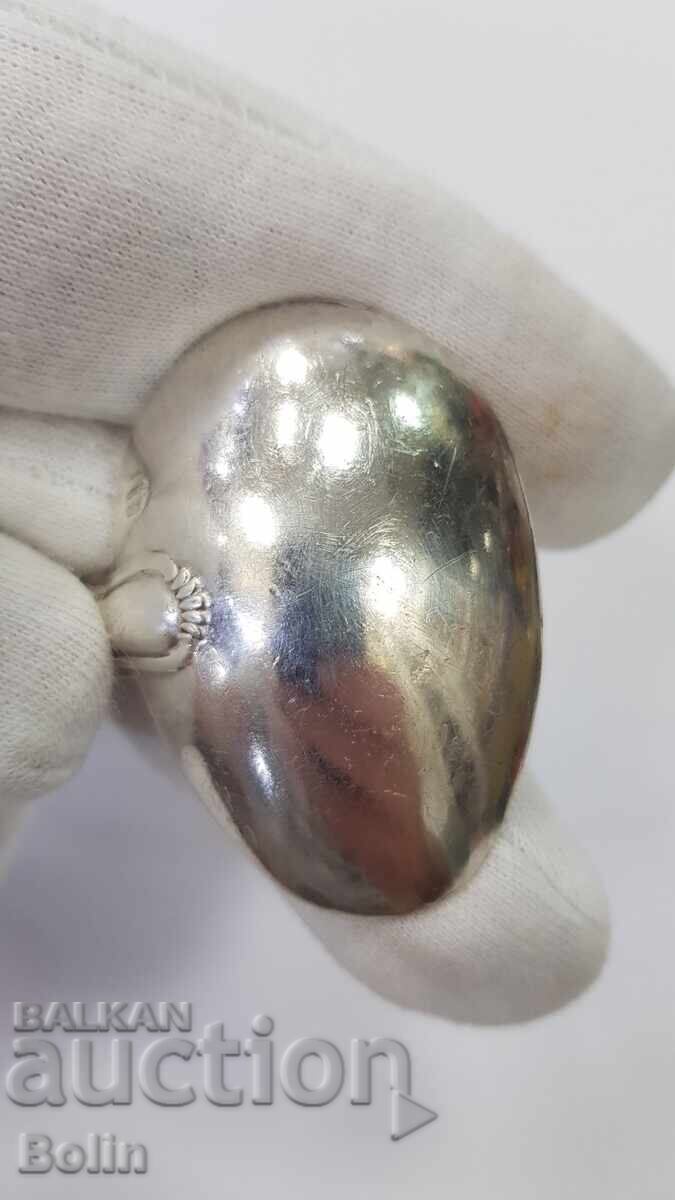 Beautiful silver sauce spoon, France - 950 purity - 5