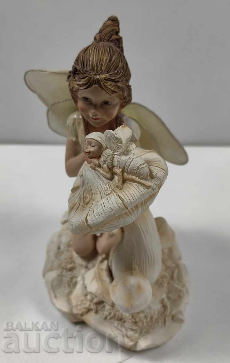 COMPOSITION GIRL CHILD BABY ANGEL MUSHROOM HEALTHY - 7