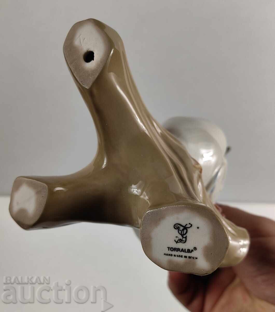 LARGE PORCELAIN FIGURE FIGURINE DOVE - THE FLOWER IS A SONG - 7