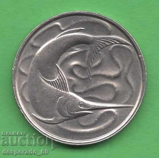 (¯`'•.¸ 20 cenți 1980 SINGAPORE aUNC ¸.•'´¯) cu preț € 0.60 | 1.17 BGN
