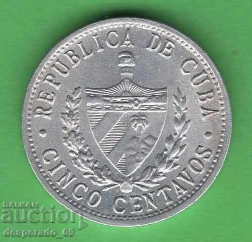 (¯`'•.¸ 5 centavo 1963 CUBA aUNC ¸.•'´¯) cu preț € 0.60 | 1.17 BGN