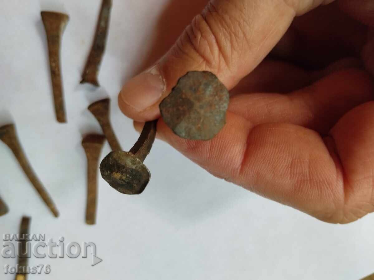 Auction  Lot of old forged nails
