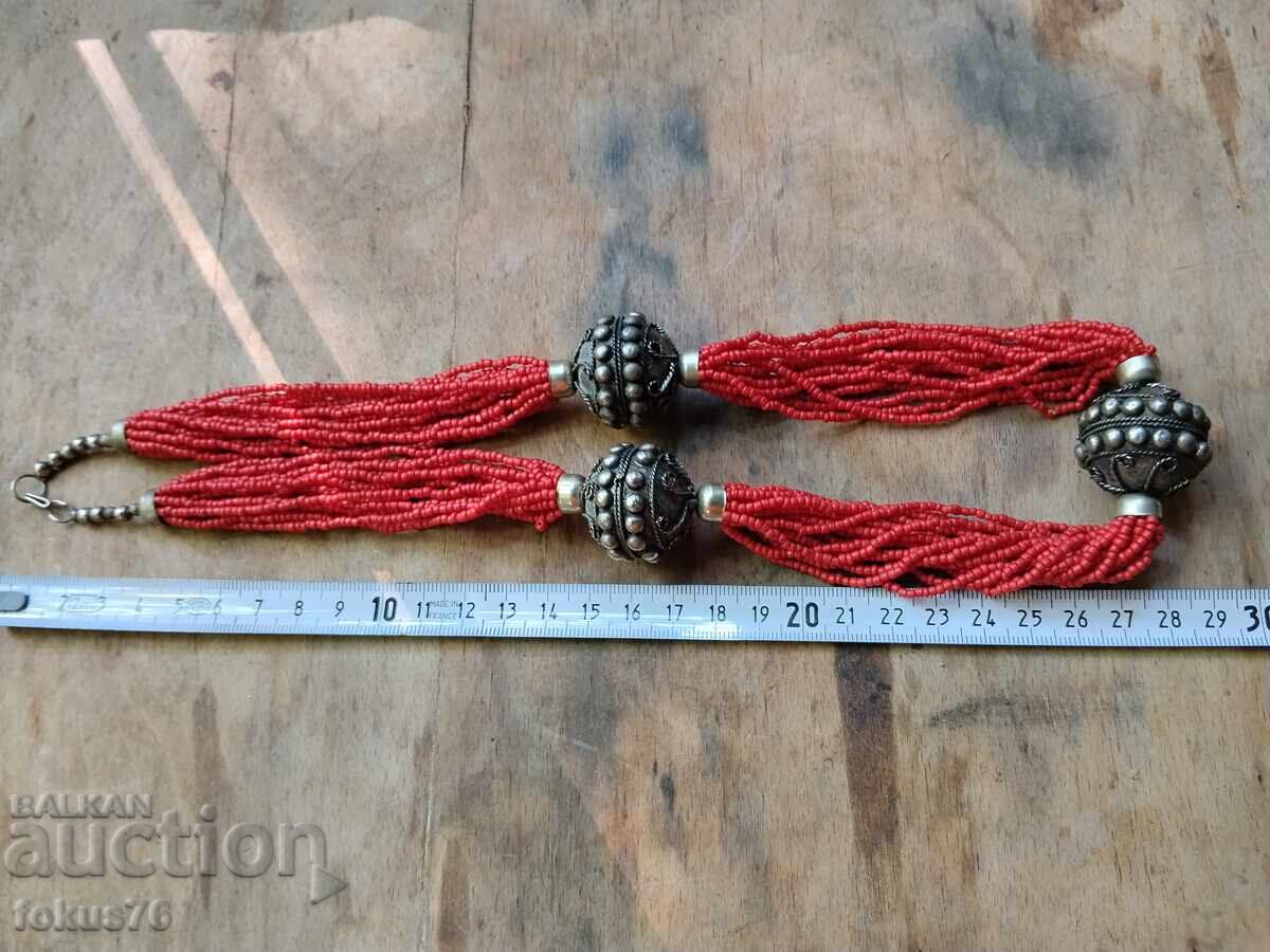 Old ethnographic necklace for folk costume necklace necklace - 6