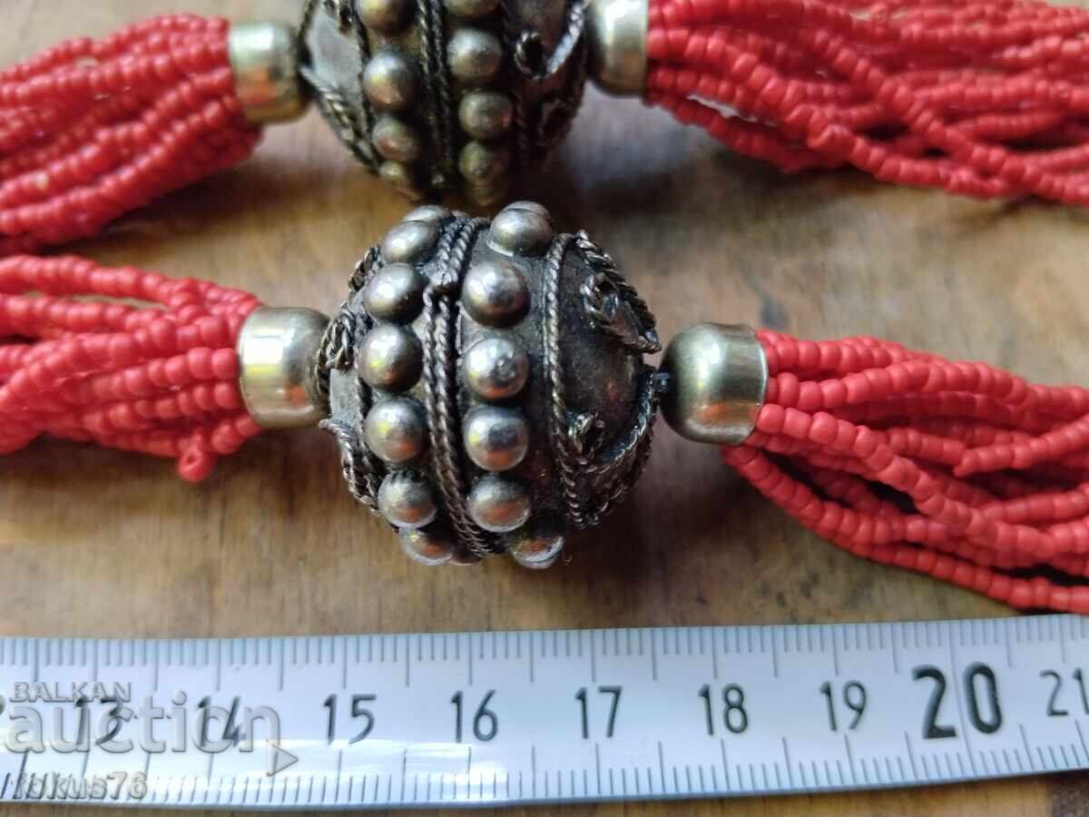 Old ethnographic necklace for folk costume necklace necklace - 7