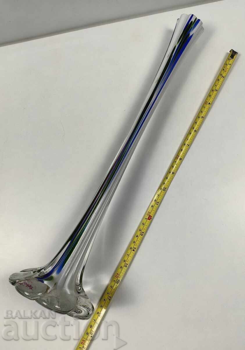 TALL GLASS VASE - 5