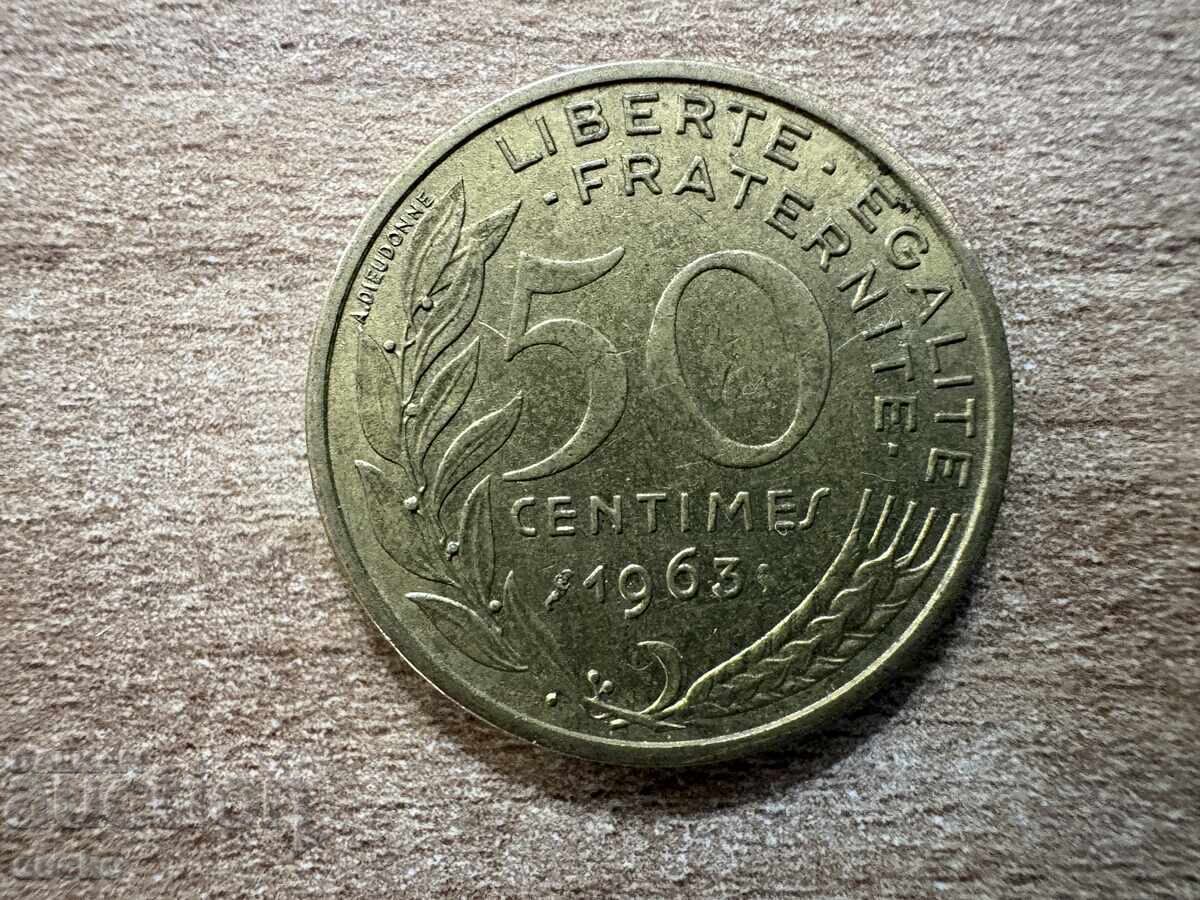 Γαλλία - 50 λεπτά (1963) Γαλλία - 50 λεπτά (1963)
