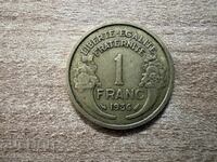 Франция - 1 франк (1936)