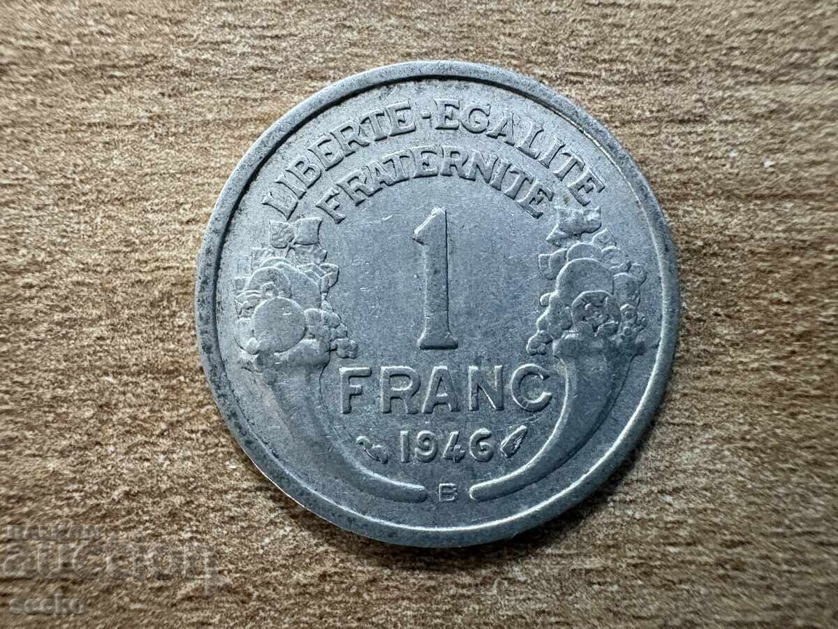 Франция - 1 франк (1946) - В Франция - 1 франк (1946) - В