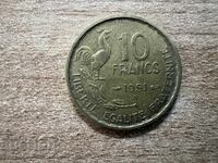 Франция - 10 франка (1951) - B