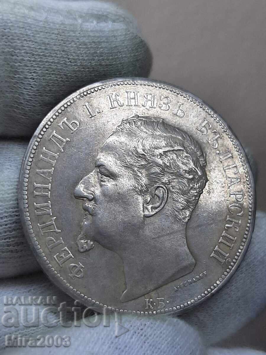 5 leva 1892. MONEDĂ DE TOP! - 8