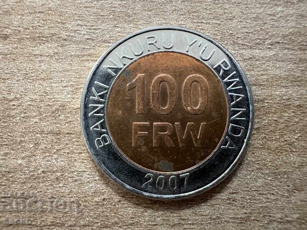 Rwanda - 100 de franci (2007) Rwanda - 100 de franci (2007)
