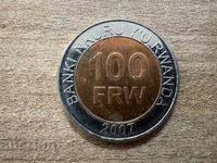 Rwanda - 100 de franci (2007)