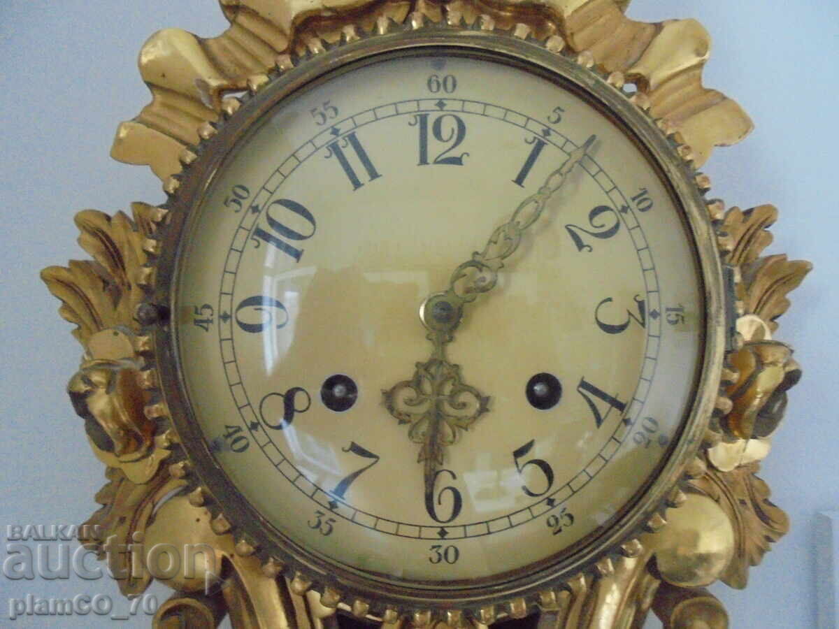 №*8663 Старинен стенен механичен часовник с цена € 99.90 | 195.39 лв.